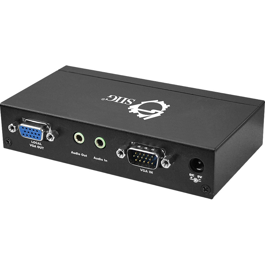 SIIG VGA & Audio Long Range CAT5 Extender with Auto-Tuned & Auto-Deskew