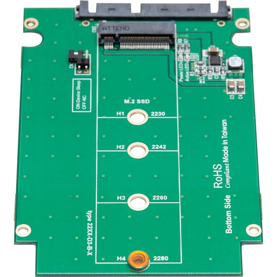 SYBA 2.5" SATA III to M.2 (NGFF) SSD Enclosure with Complete Screw Set