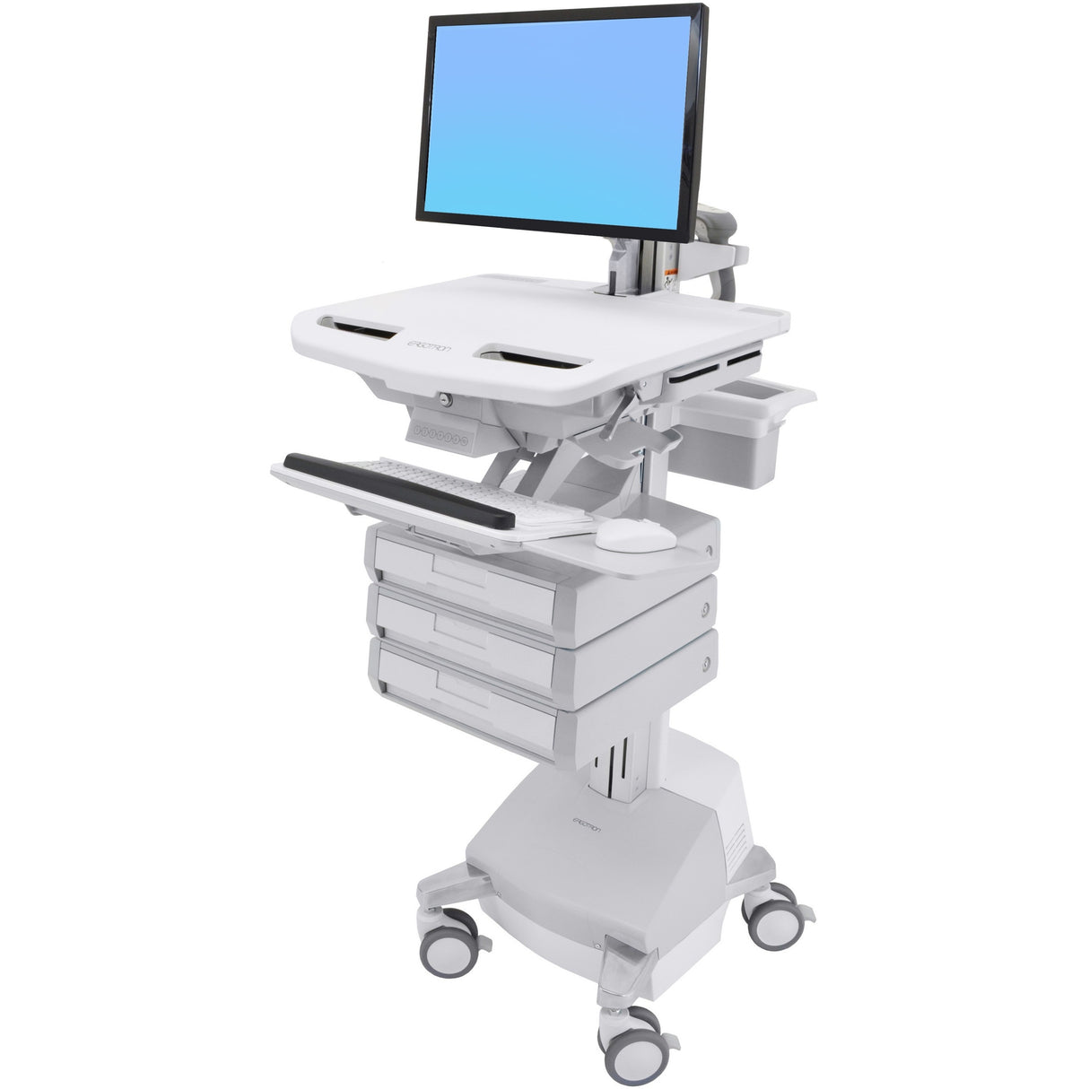 Ergotron StyleView Cart with LCD Arm, SLA Powered, 2 Drawer (2x1)