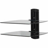 Sanus Dual TV Shelf for Under TV Wall Mount - Black