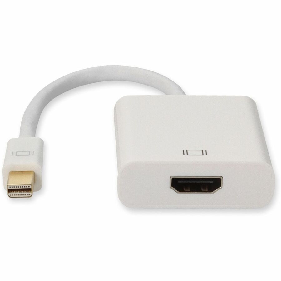 5PK Mini-DisplayPort 1.1 Male to HDMI 1.3 Female White Adapters For Resolution Up to 2560x1600 (WQXGA)