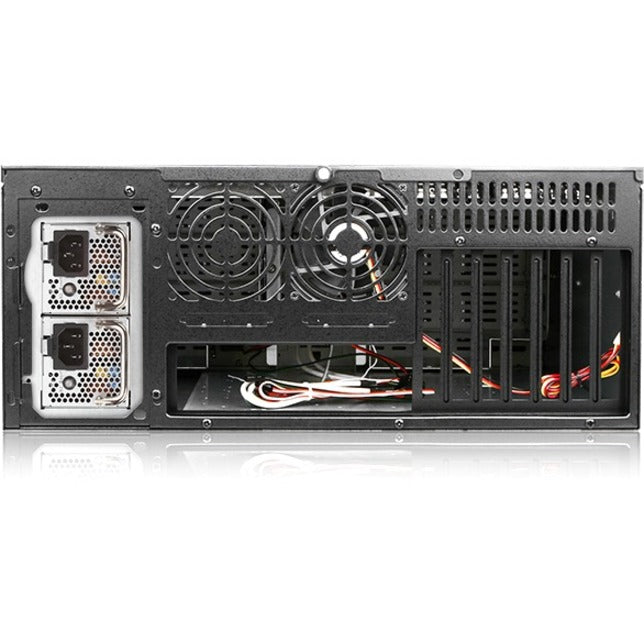 iStarUSA 4U Compact Stylish Rackmount Chassis with 500W Redundant Power Supply