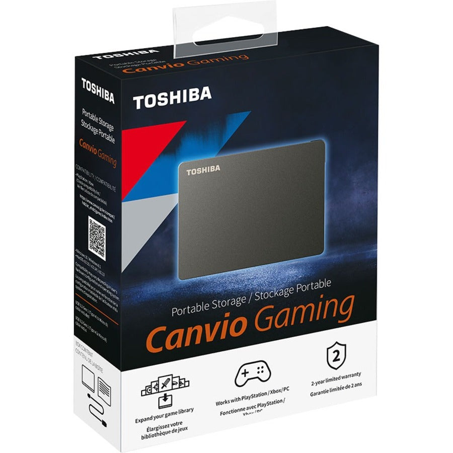 Toshiba Canvio Gaming HDTX110XK3AA 1 TB Portable Hard Drive - External - Black