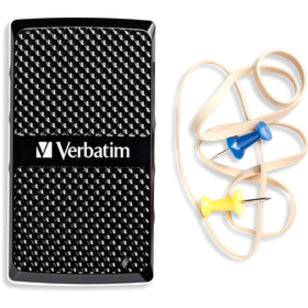 Verbatim 256GB Vx450 External SSD, USB 3.0 with mSATA Interface - Black