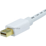 Monoprice 10ft 32AWG Mini DisplayPort to VGA Cable - White