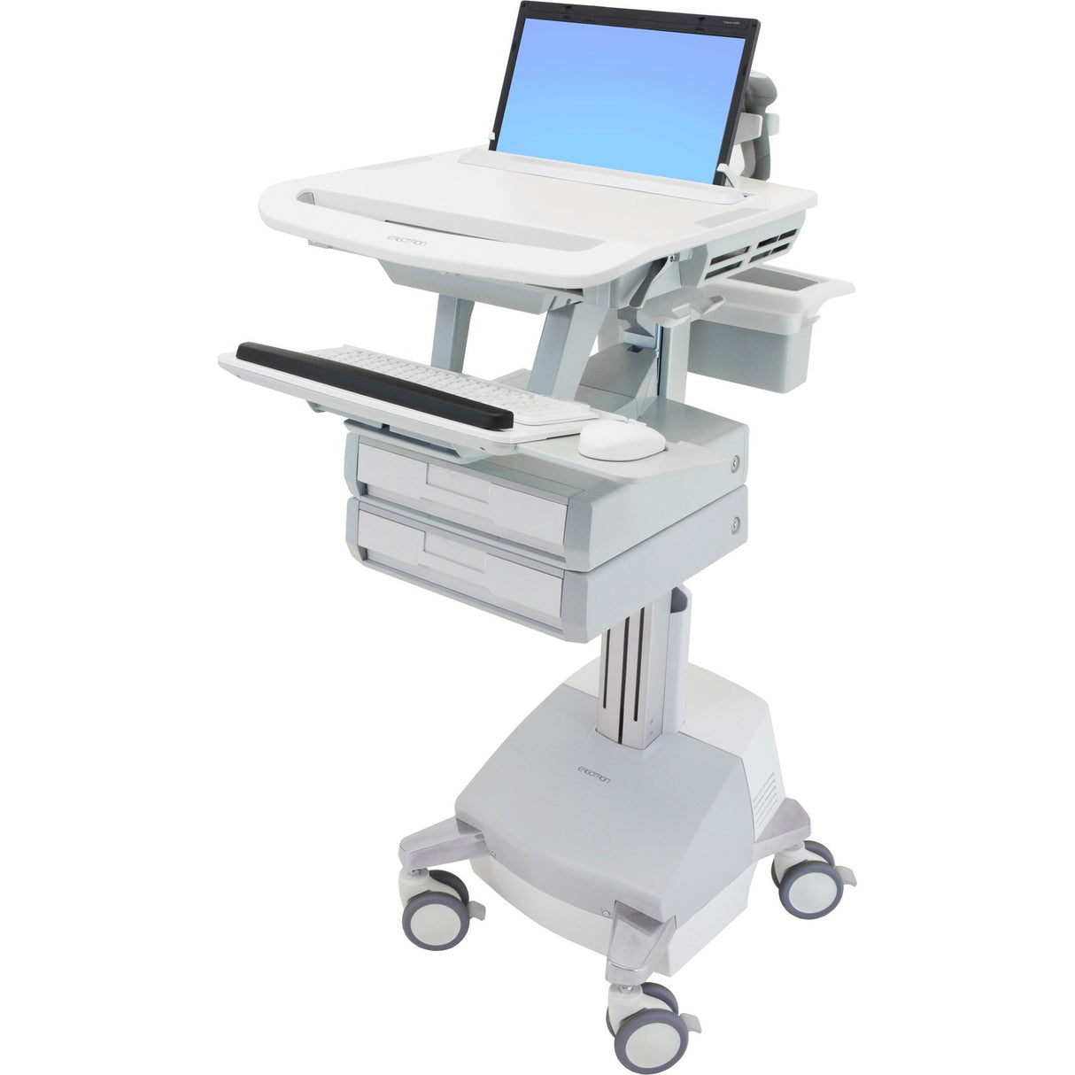 Ergotron StyleView Laptop Cart, SLA Powered, 2 Drawers