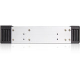 iStarUSA T-7DE-HD Drive Bay Adapter for 5.25" 12Gb/s SAS, SATA/600 Internal - Black