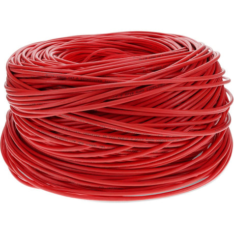 AddOn 1000ft Non-Terminated Red Cat6 STP PVC Copper Patch Cable