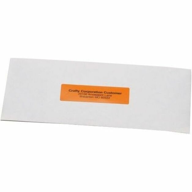 Seiko Orange Address Label