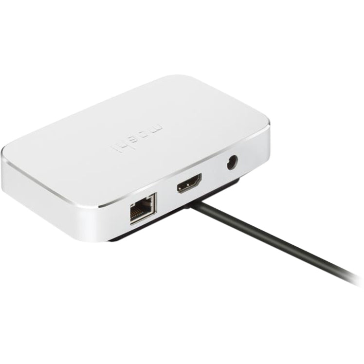 Moshi Symbus Compact USB-C Dock (US), HDMI 4K up to 30 Hz,Gigabit Ethernet, USB-A x2, 50 W Laptop Charging with USB-C PD, Works with MacBook, MacBook Air, MacBook Pro, Surface