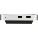 Moshi Symbus Compact USB-C Dock (US), HDMI 4K up to 30 Hz,Gigabit Ethernet, USB-A x2, 50 W Laptop Charging with USB-C PD, Works with MacBook, MacBook Air, MacBook Pro, Surface