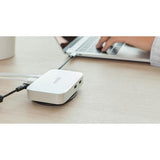 Moshi Symbus Compact USB-C Dock (US), HDMI 4K up to 30 Hz,Gigabit Ethernet, USB-A x2, 50 W Laptop Charging with USB-C PD, Works with MacBook, MacBook Air, MacBook Pro, Surface