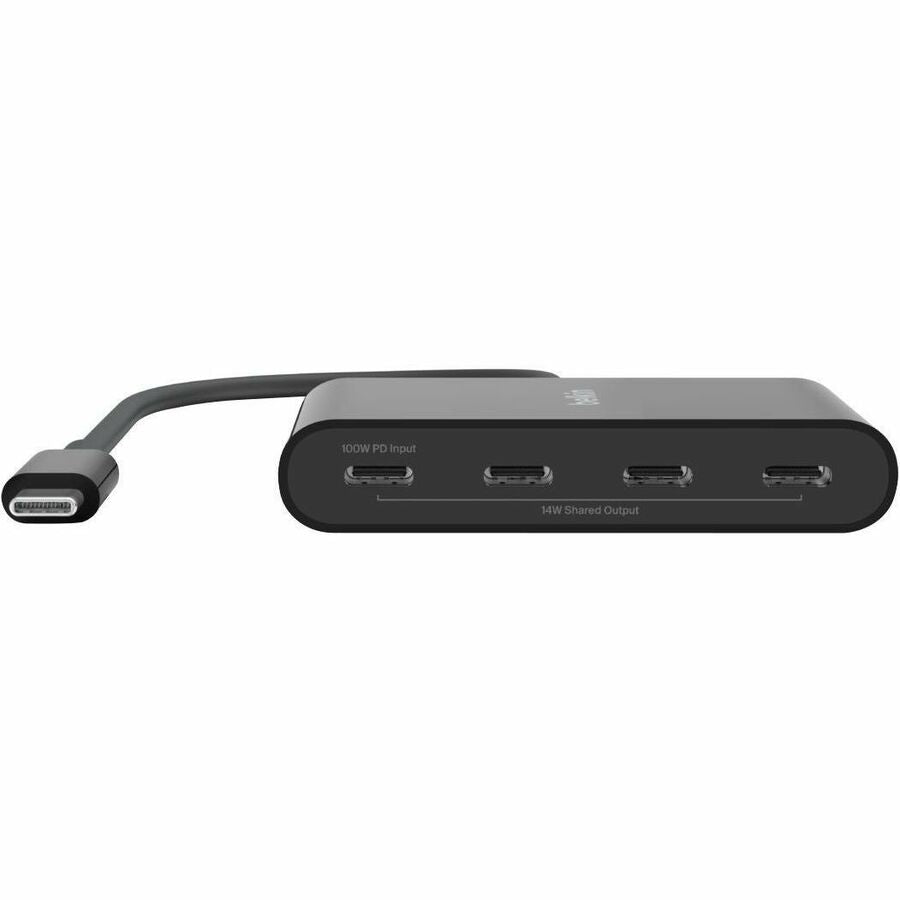 Belkin Connect USB-C 4-Port Hub, Adapter Dongle, 4xUSB-C Ports & 100W PD Max 10Gbps Data Transfer Mac/Chromebook