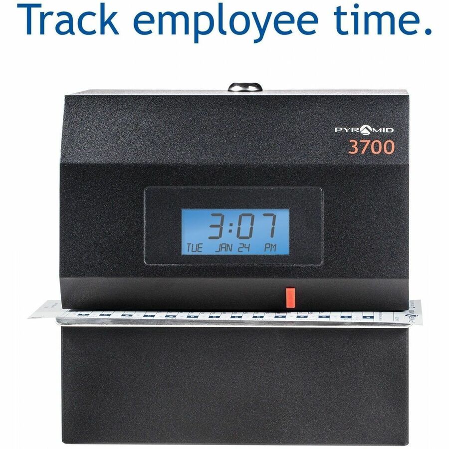 Pyramid Time Systems 3700 Heavy Duty Time Clock & Document Stamp