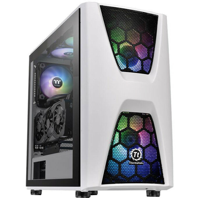 Thermaltake Commander C34 Snow Dual 200MM ARGB Fans Tempered Glass ATX Mid-Tower Chassis