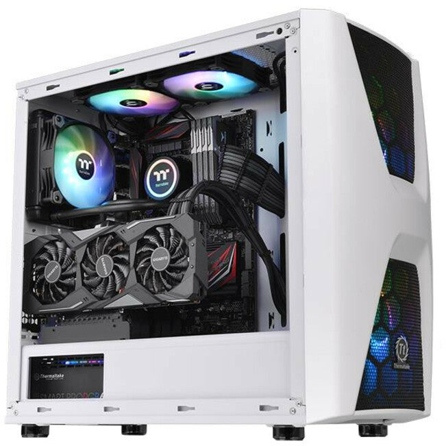 Thermaltake Commander C34 Snow Dual 200MM ARGB Fans Tempered Glass ATX Mid-Tower Chassis