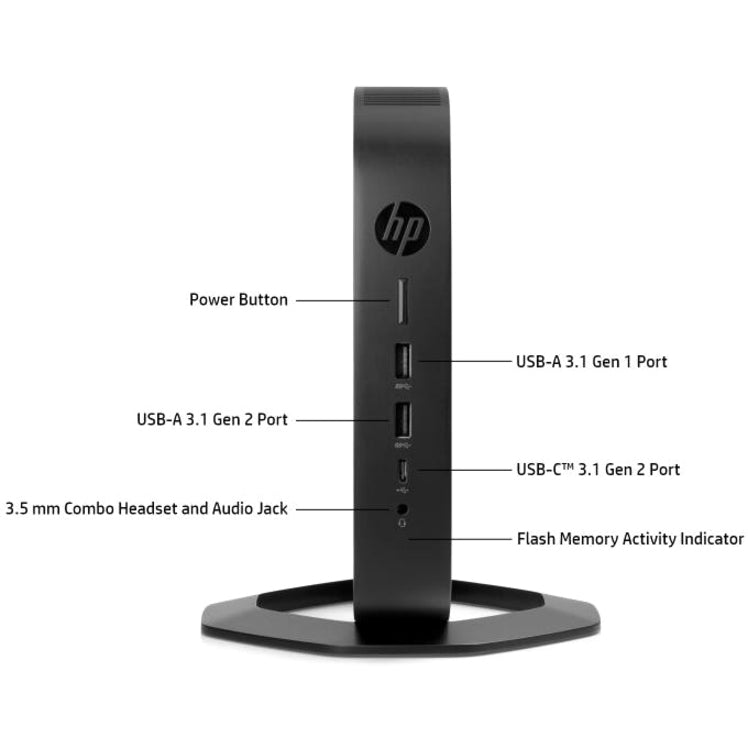 HP t740 Thin Client - AMD Ryzen V1756B Quad-core (4 Core) 3.25 GHz - TAA Compliant