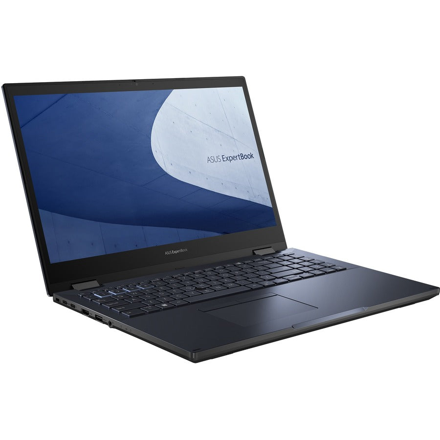 Asus ExpertBook B2 Flip B2502F B2502FBA-XS74T 15.6" Touchscreen Convertible Notebook - Full HD - 1920 x 1080 - Intel Core i7 12th Gen i7-1260P Dodeca-core (12 Core) 2.10 GHz - 16 GB Total RAM - 512 GB SSD - Star Black