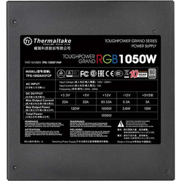 Thermaltake Toughpower Grand TPG-1050AH3FCP Power Supply