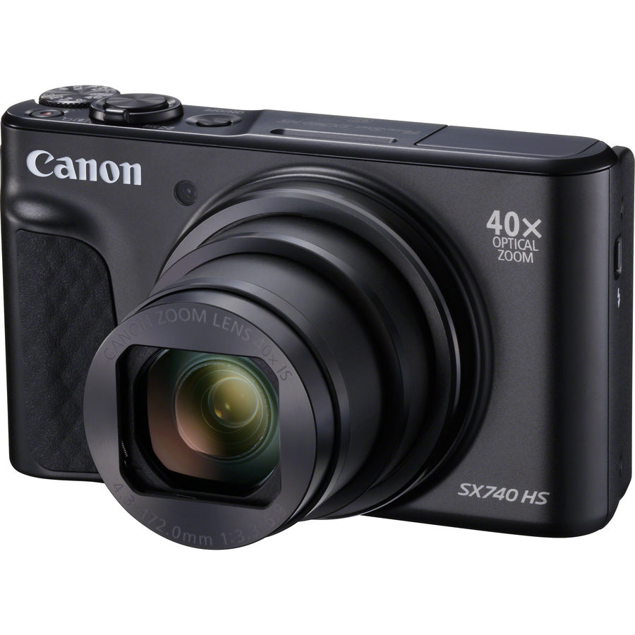 Canon PowerShot SX740 HS 20.3 Megapixel Compact Camera - Black