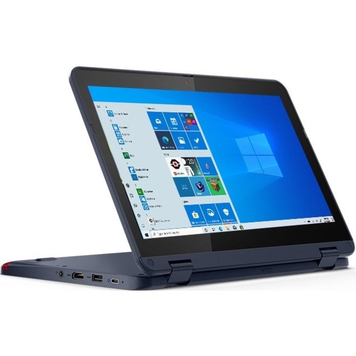 Lenovo 300w Gen 3 82J1000JUS 11.6" Touchscreen Convertible 2 in 1 Notebook - HD - 1366 x 768 - AMD 3015e Dual-core (2 Core) 1.20 GHz - 4 GB Total RAM - 128 GB SSD - Abyss Blue