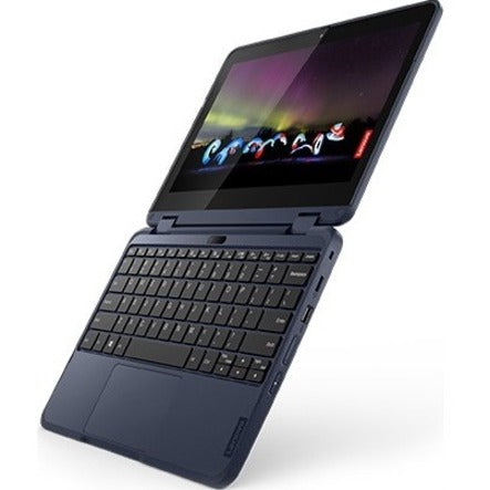 Lenovo 300w Gen 3 82J1000JUS 11.6" Touchscreen Convertible 2 in 1 Notebook - HD - 1366 x 768 - AMD 3015e Dual-core (2 Core) 1.20 GHz - 4 GB Total RAM - 128 GB SSD - Abyss Blue