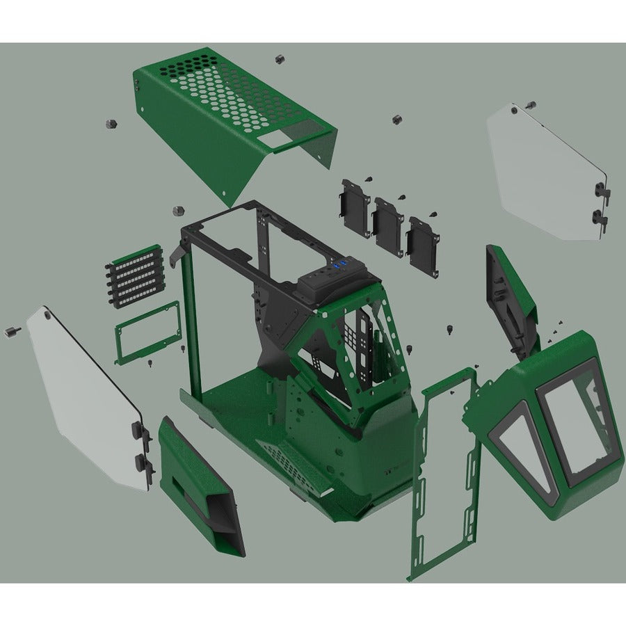 Thermaltake AH T200 Racing Green Micro Chassis