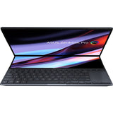 Asus Zenbook Pro 14 Duo OLED UX8402 UX8402ZE-DB96T 14.5" Touchscreen Notebook - 2.8K - 2880 x 1800 - Intel Core i9 12th Gen i9-12900H Tetradeca-core (14 Core) 2.50 GHz - 32 GB Total RAM - 32 GB On-board Memory - 1 TB SSD - Tech Black