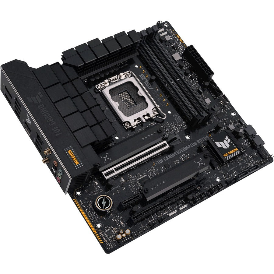 TUF B760M-PLUS WIFI D4 Gaming Desktop Motherboard - Intel B760 Chipset - Socket LGA-1700 - Micro ATX