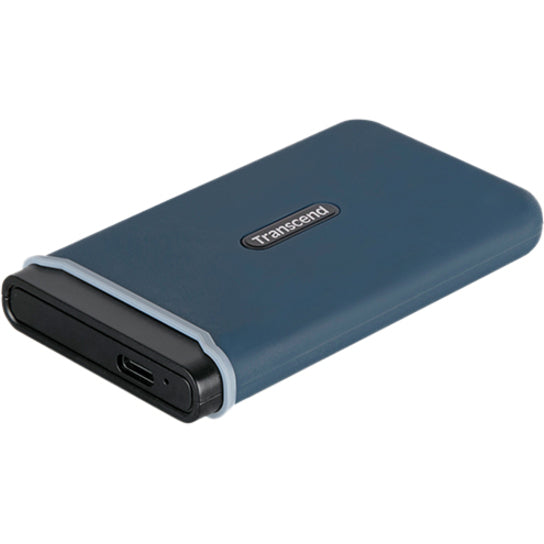 Transcend ESD350C 480 GB Portable Solid State Drive - External - PCI Express - Navy Blue