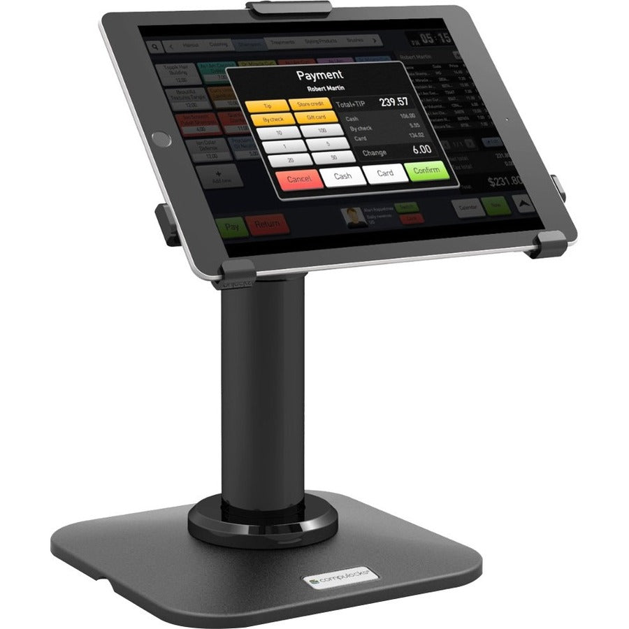 Compulocks iPad 10.2" Adjustable Height POS Kiosk Single Black