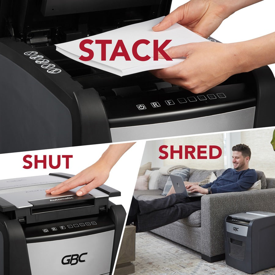 GBC AutoFeed+ Home Office Shredder, 100M, Micro-Cut, 100 Sheets