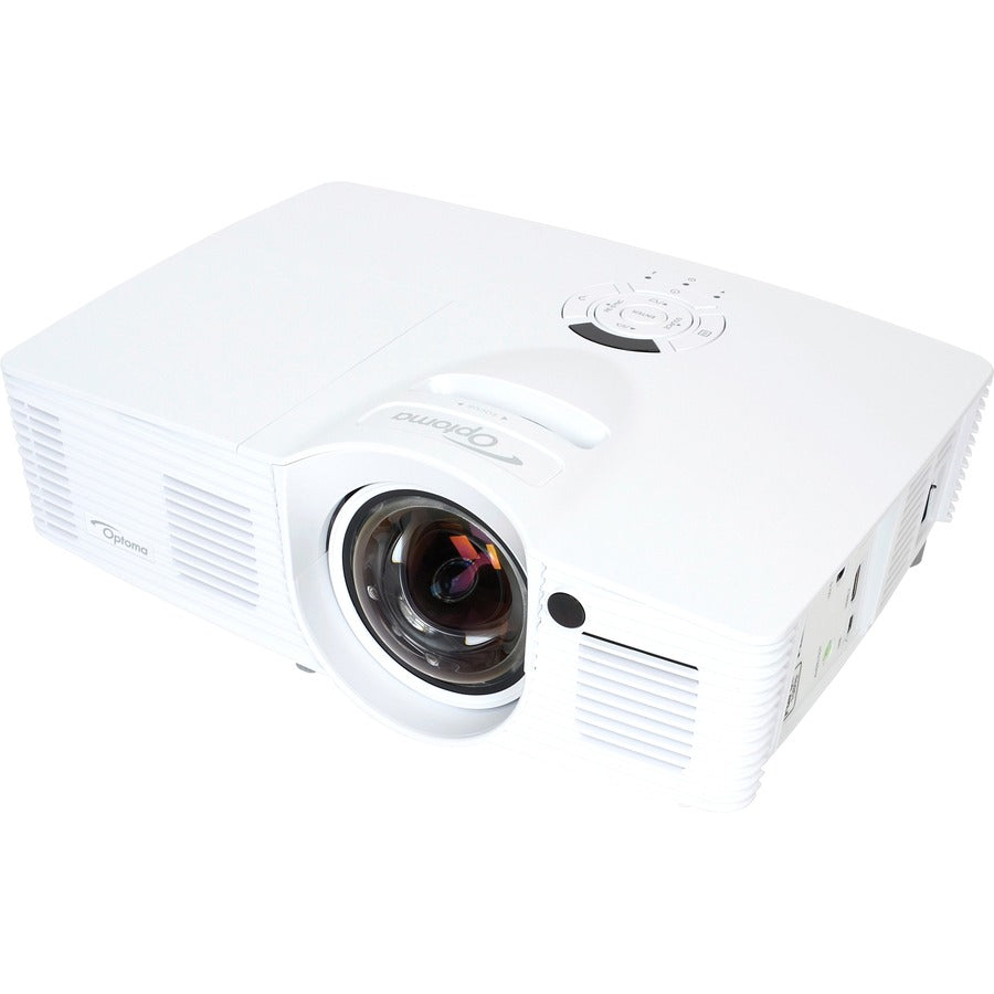 Optoma EH200ST Full 3D 1080p 3000 Lumen DLP Short Throw Projector with 20,000:1 Contrast Ratio and MHL Enabled