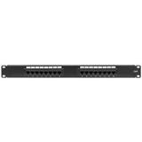 Intellinet Network Solutions 16-Port Rackmount Cat6 UTP 110/Krone Patch Panel, 1U