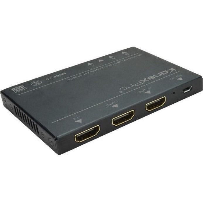 KanexPro UltraSlim 4K HDMI 1X2 Splitter w/ 4:4:4 Color Space & 18G