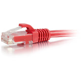 C2G 12ft Cat6a Snagless Unshielded (UTP) Ethernet Cable - Cat6a Network Patch Cable - PoE - Red