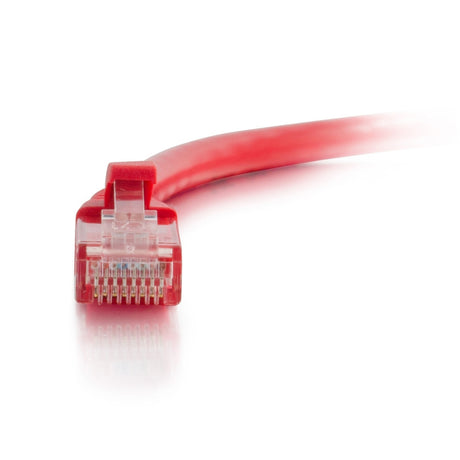 C2G 12ft Cat6a Snagless Unshielded (UTP) Ethernet Cable - Cat6a Network Patch Cable - PoE - Red