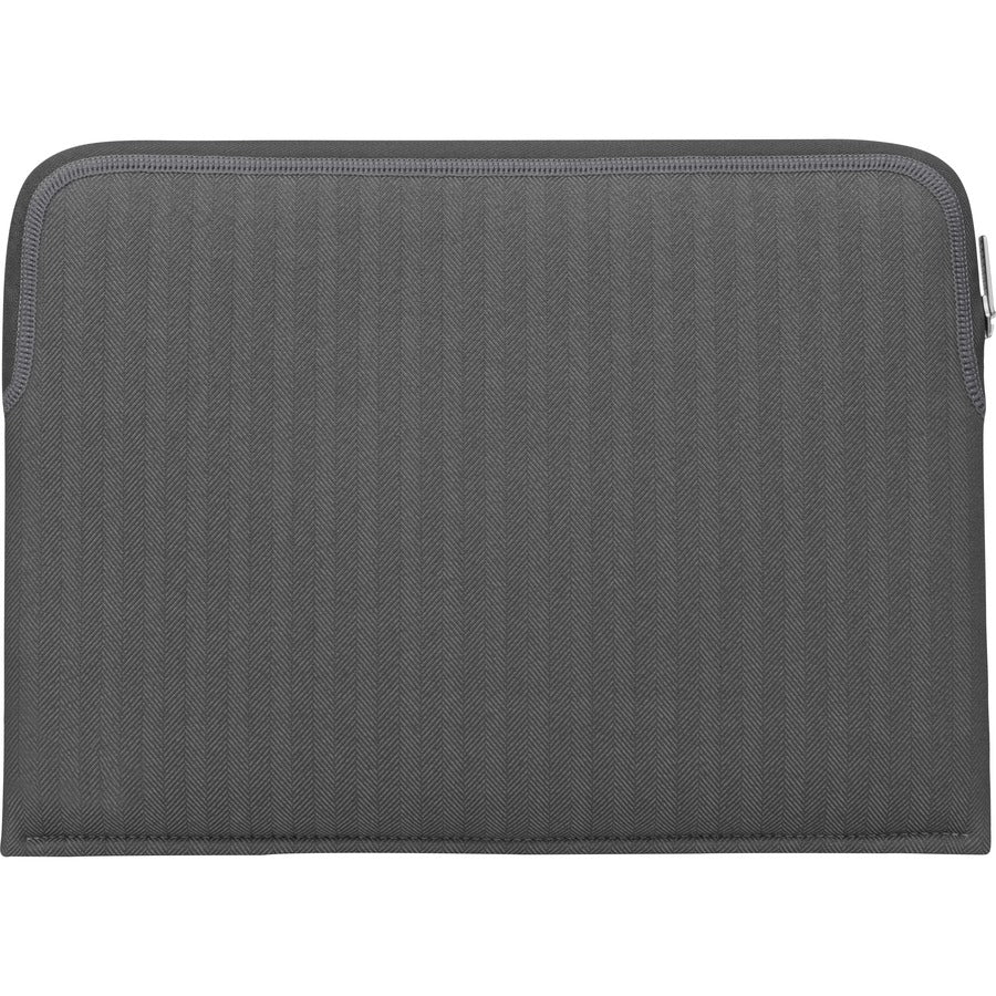 Moshi Pluma Laptop Sleeve for MacBook 13 - Herringbone Gray, Ultra-thin Neoprene Fabric with Water-resistant Outer