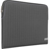 Moshi Pluma Laptop Sleeve for MacBook 13 - Herringbone Gray, Ultra-thin Neoprene Fabric with Water-resistant Outer