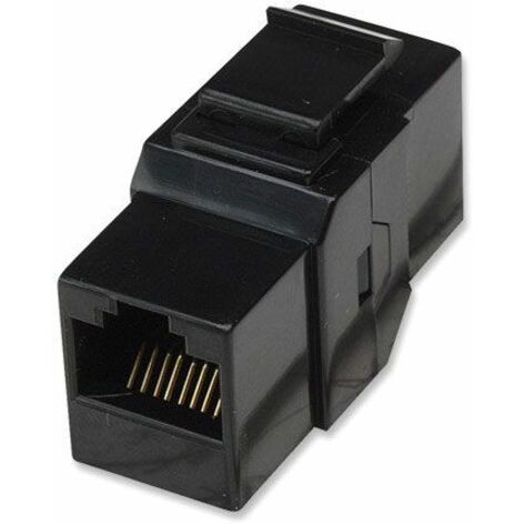 Intellinet Network Solutions Cat6 RJ45 Inline Coupler, Keystone Type, UTP, Black