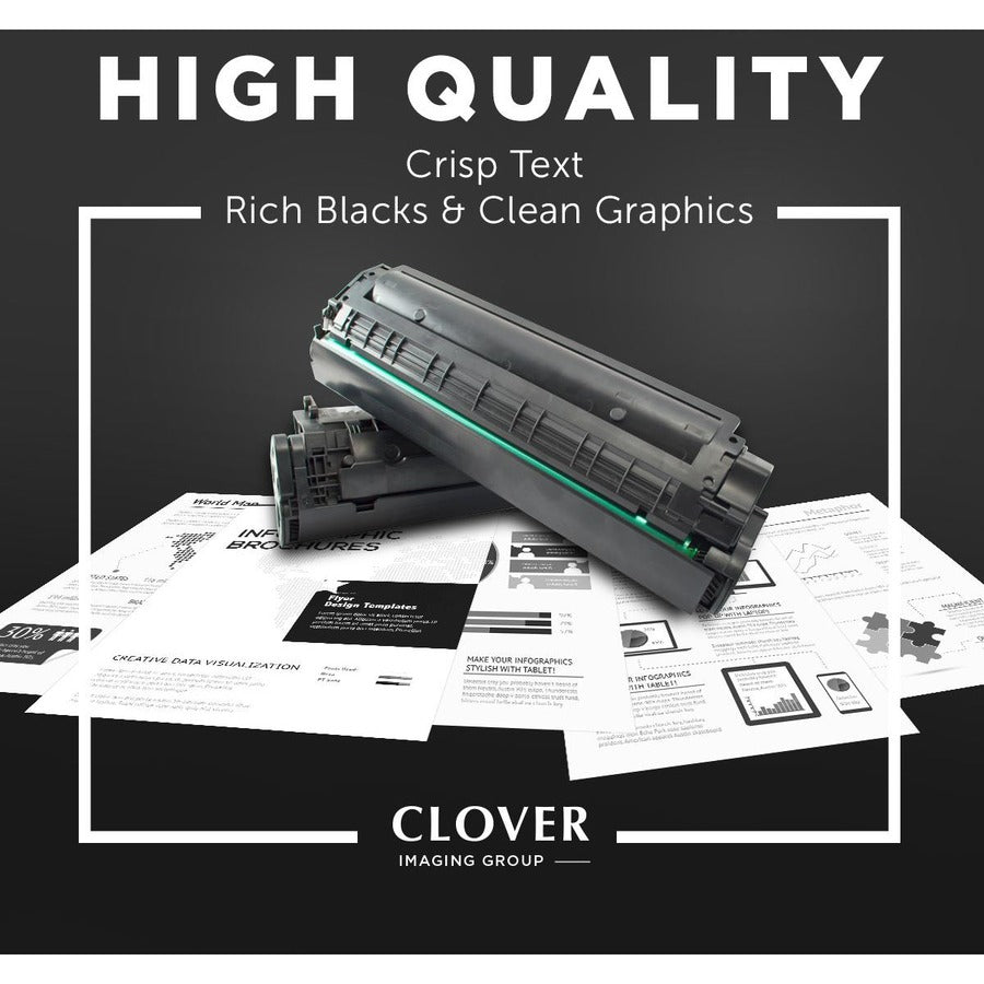 Clover Technologies Remanufactured High Yield Laser Toner Cartridge - Alternative for Xerox (113R00656, 113R00657, 113R656, 113R657) - Black Pack