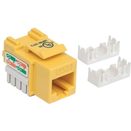 Intellinet Network Solutions Cat6 Keystone Jack, UTP, Punch-Down, Yellow