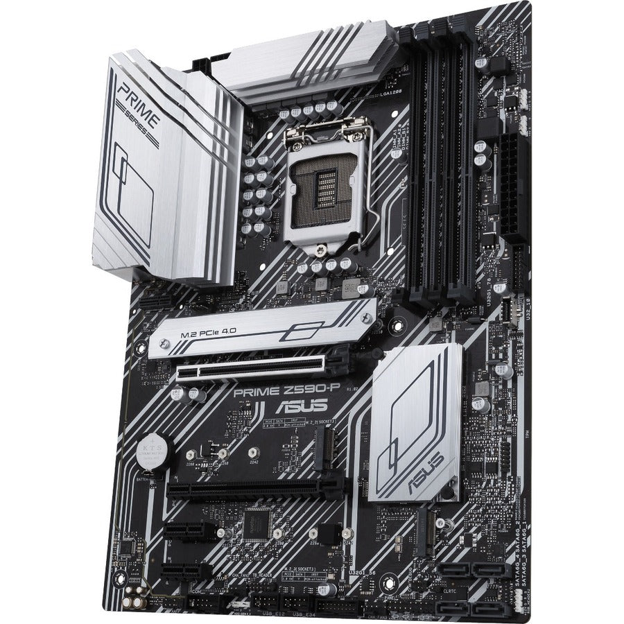 Asus Prime Z590-P Desktop Motherboard - Intel Z590 Chipset - Socket LGA-1200 - Intel Optane Memory Ready - ATX