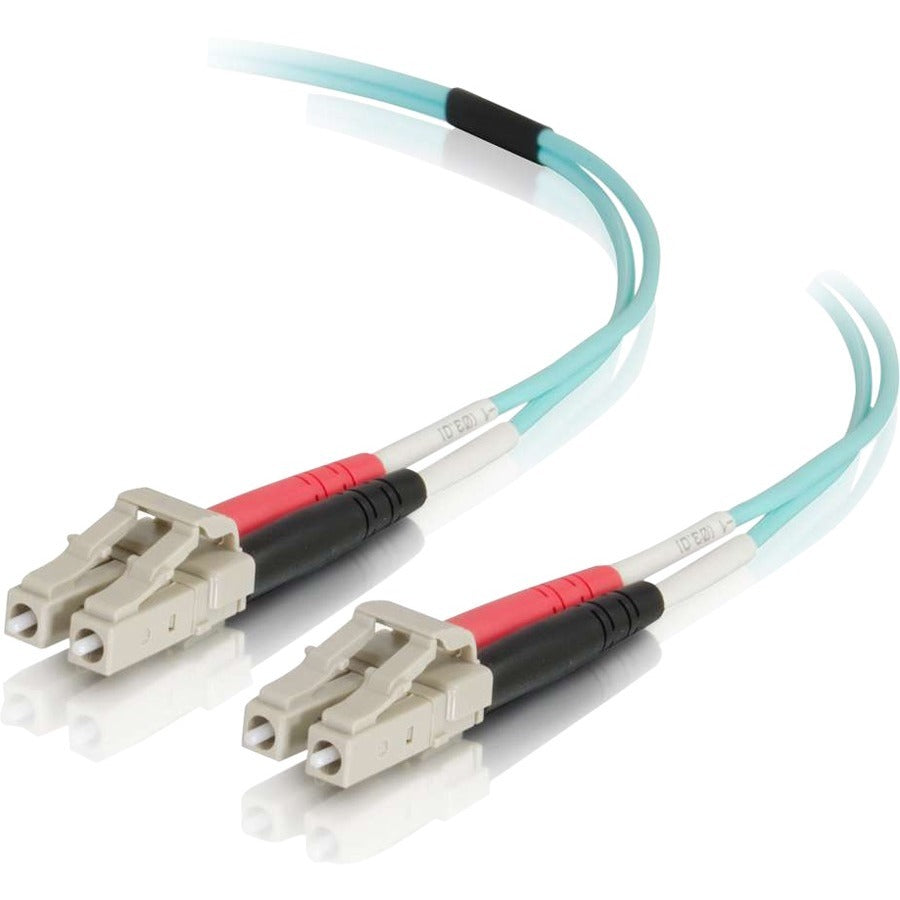 C2G 18m LC-LC 50/125 Duplex Multimode OM4 Fiber Cable - Aqua - 60ft