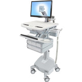 Ergotron StyleView Cart with LCD Arm, LiFe Powered, 4 Drawers