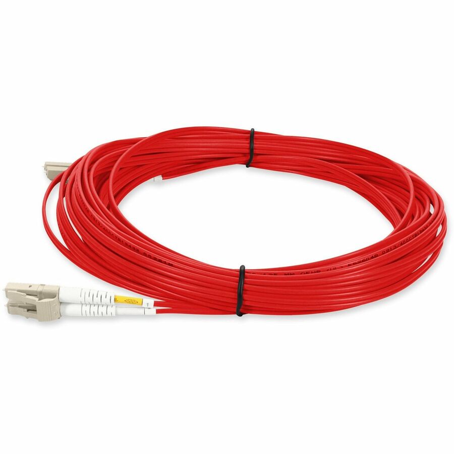 AddOn 2m LC (Male) to LC (Male) Red OM2 Duplex Fiber OFNR (Riser-Rated) Patch Cable