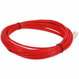 AddOn 2m LC (Male) to LC (Male) Red OM2 Duplex Fiber OFNR (Riser-Rated) Patch Cable