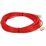 AddOn 2m LC (Male) to LC (Male) Red OM2 Duplex Fiber OFNR (Riser-Rated) Patch Cable