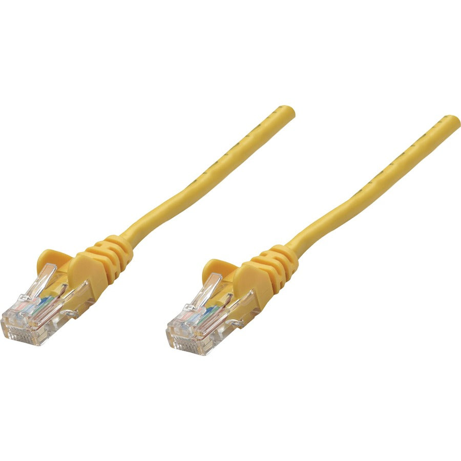 Intellinet Network Solutions Cat5e UTP Network Patch Cable, 14 ft (5.0 m), Yellow