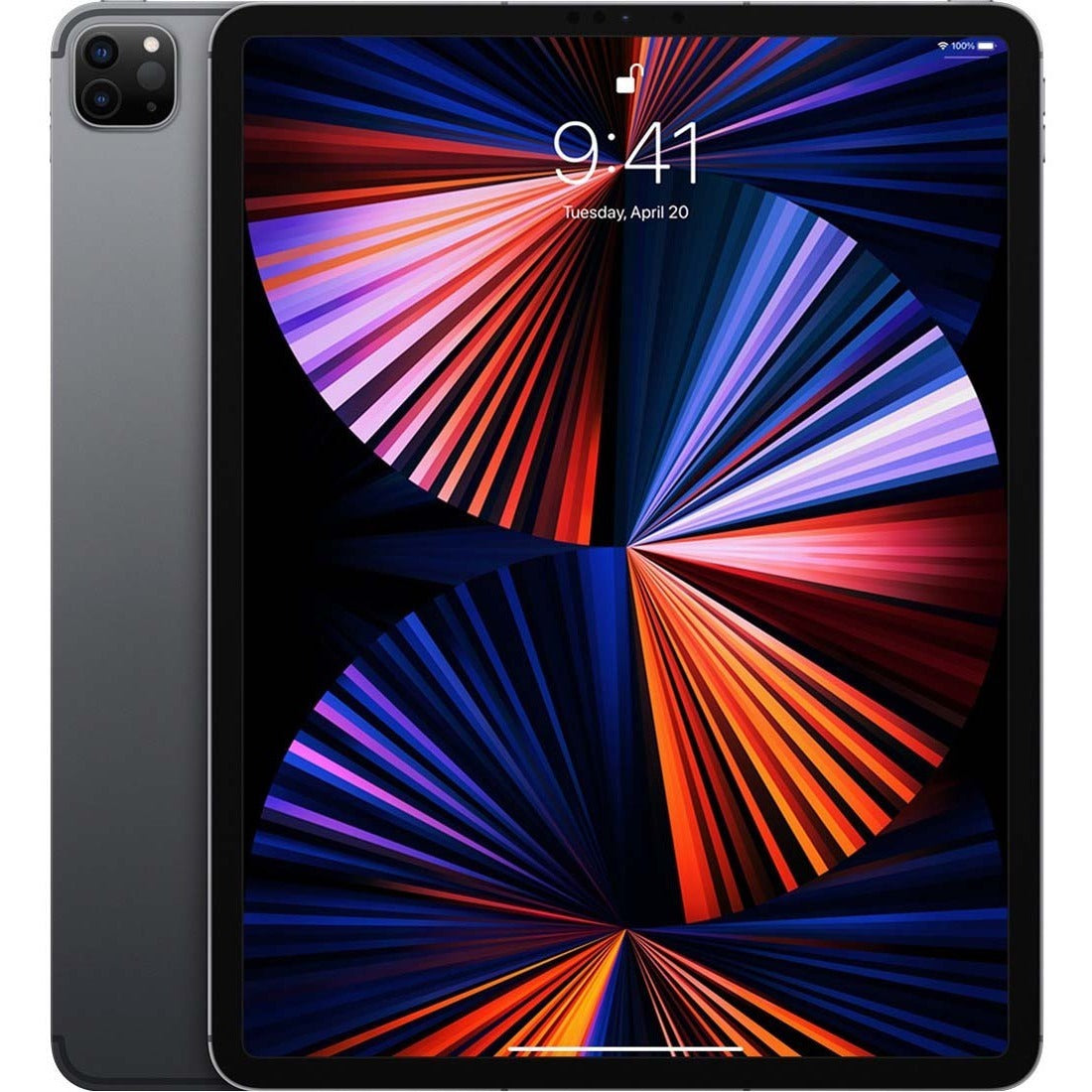 Apple iPad Pro (5th Generation) A2379 Tablet - 12.9" - Apple M1 - 8 GB - 512 GB Storage - iPadOS 14 - 5G - Space Gray